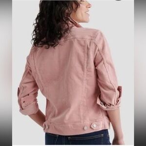LUCKY BRAND light Pink Denim Tomboy Trucker Jacket